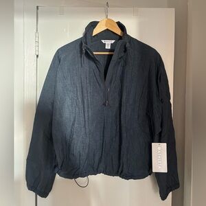 Athleta Sheen Woven Popover Jacket Size M